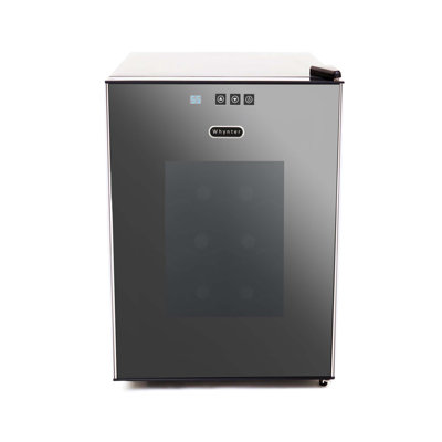 20 Bottle Thermoelectric Wine Cooler with Mirror Glass Door