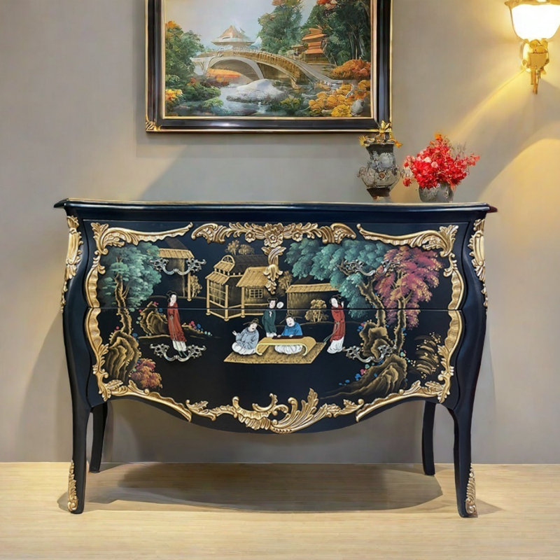 Commode d'appoint 2 tiroirs Vintage