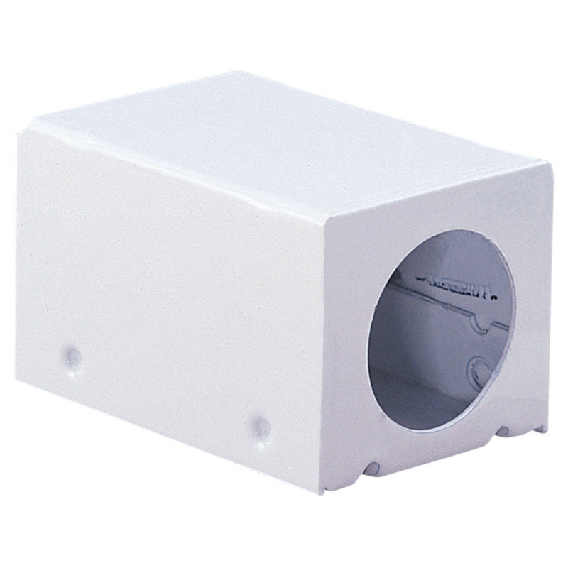 White Steel Wiring Compartment with Snap-On Cover
