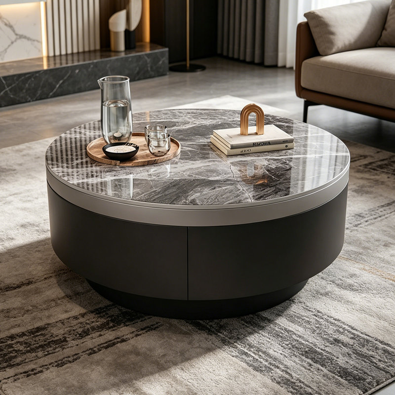 Zercle, H 13 po x l 31,49 po x l 31,49 po, Grey