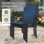 Chaise de salle à manger d'extérieur empilable en textilène-1021122422