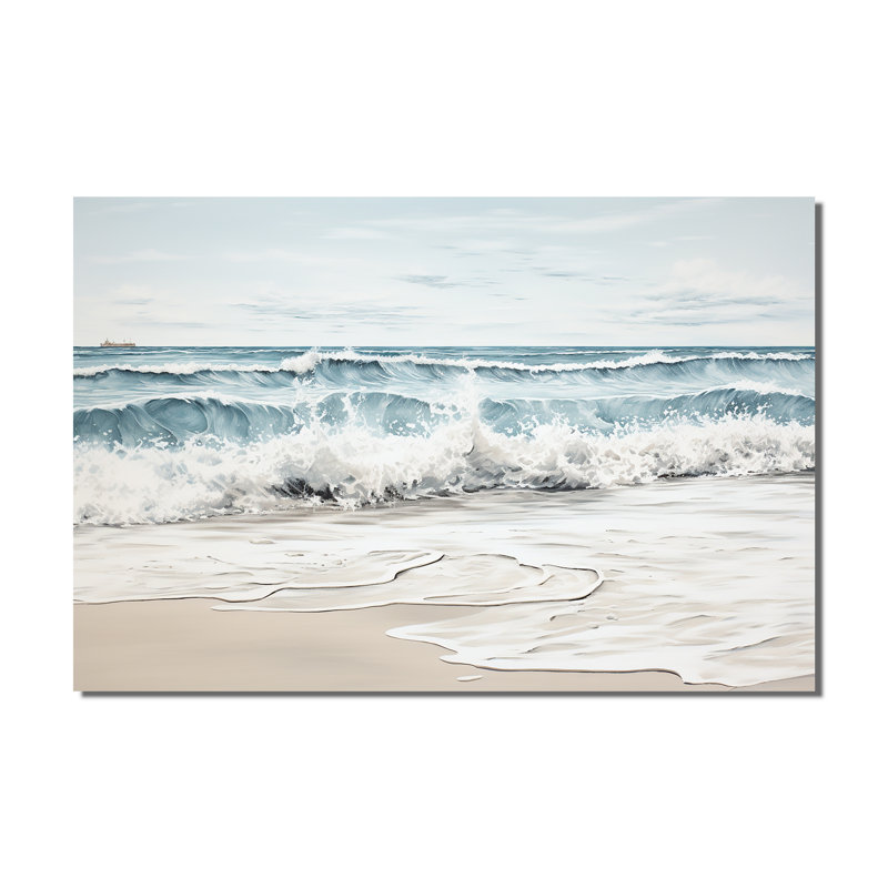 Plage, minimalisme, paysage III - plage, art mural