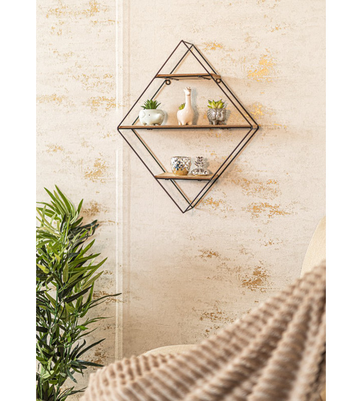 Hagedorn 3 Piece Diamond Bracket Shelf