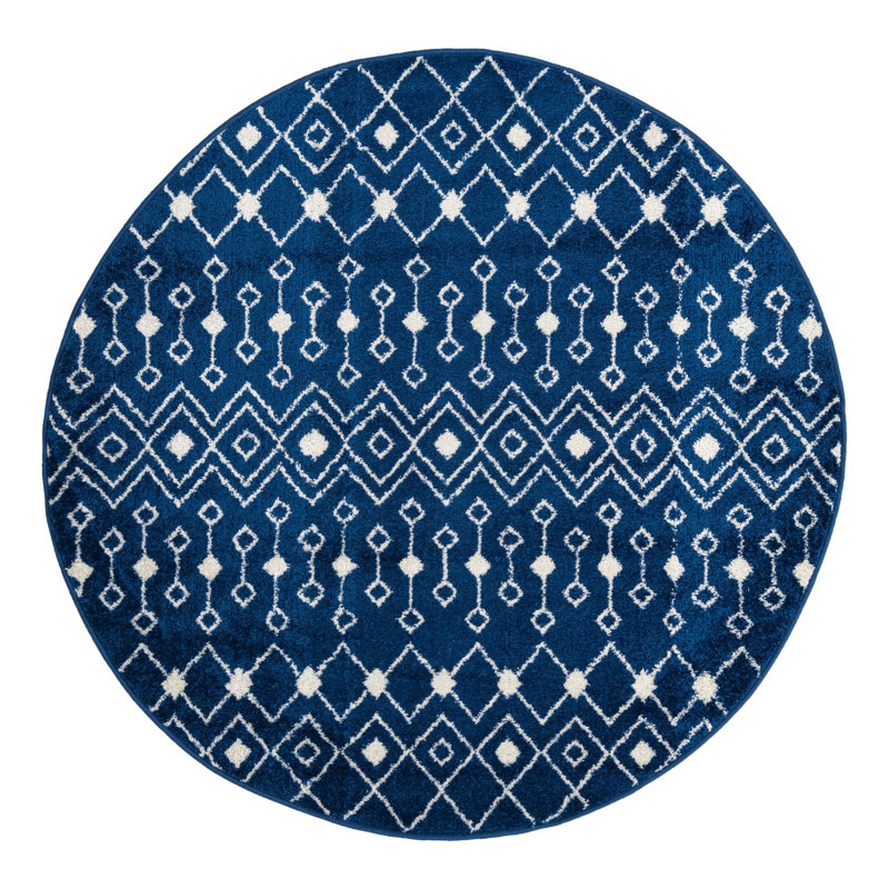 Somerville Geometric Indoor Rug, Round 5'3"