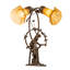 Amber Pond Lily Table Lamp