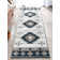 Giselly Southwestern Machine Woven Polypropylene Area Rug in Navy/Ivory