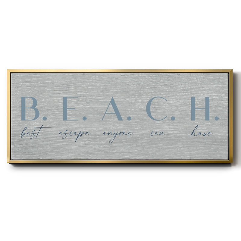 Best Escape- Framed Canvas