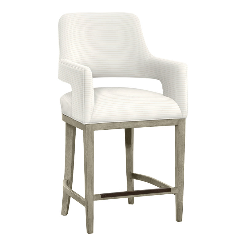 Tabouret de bar et de comptoir Josie, Amande chamois, Perigold Birchbox Naturel