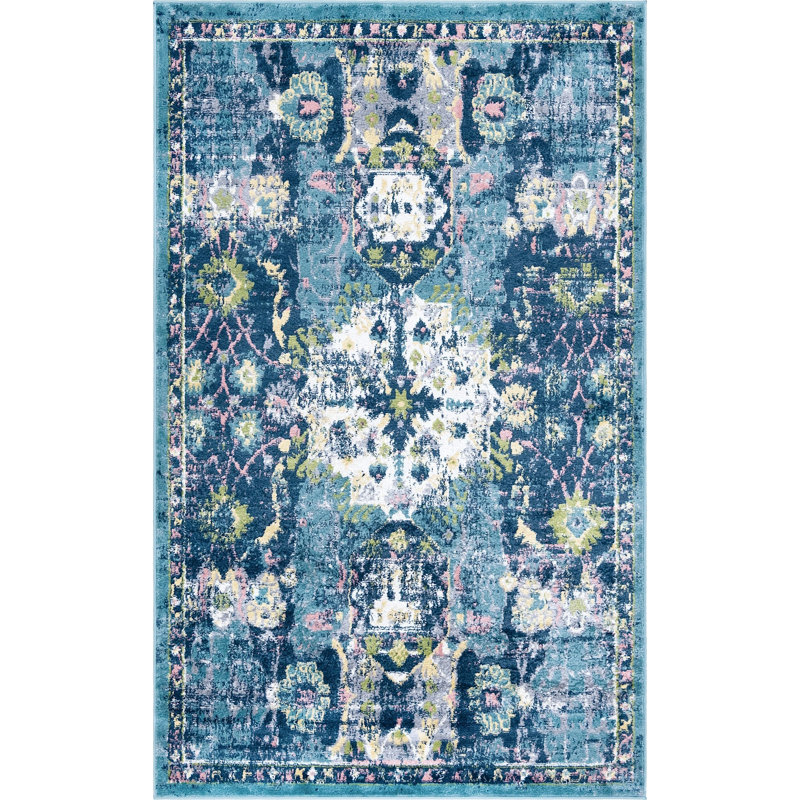 Endel Abstract Indoor Rug, Rectangle 5' x 8'