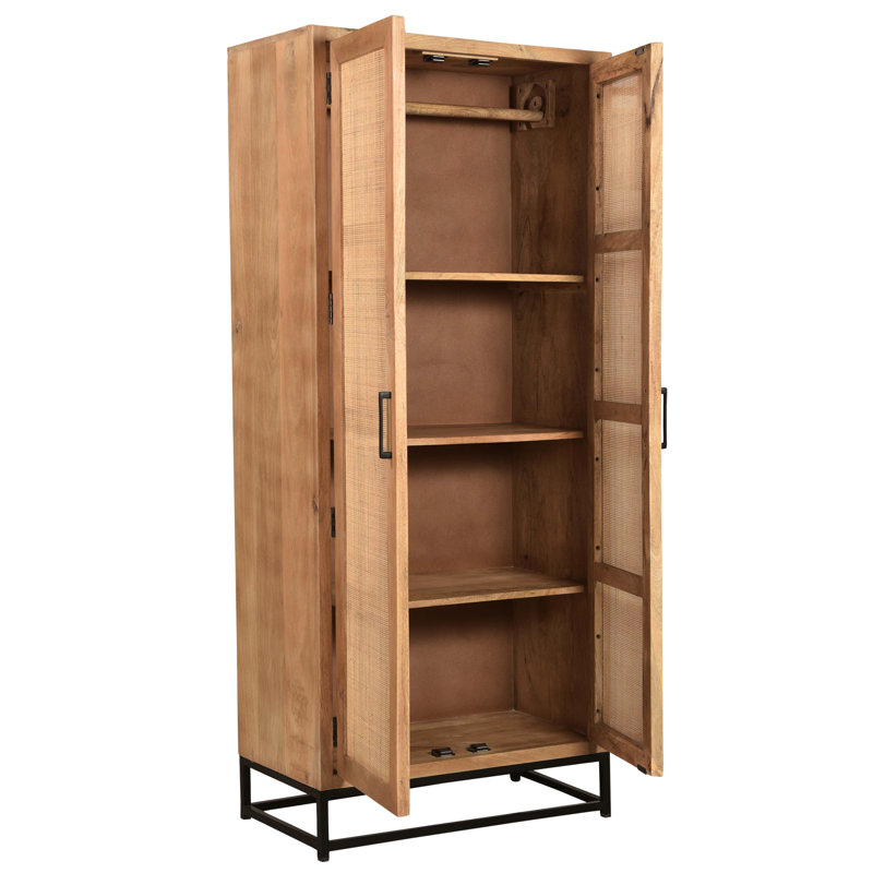 Surrender 2 Door Solid Wood Wardrobe