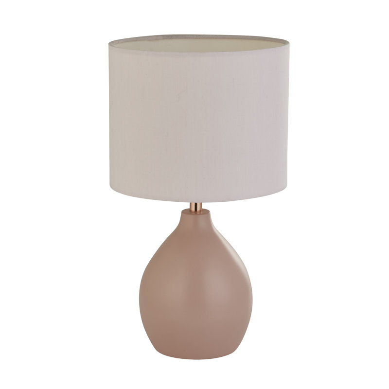 LaDarrius Metal Table Lamp, Cream, Pink
