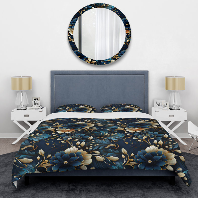 Ensemble de housse de couette Piercey, Housse de couette pour grand lit et 2 taies décor