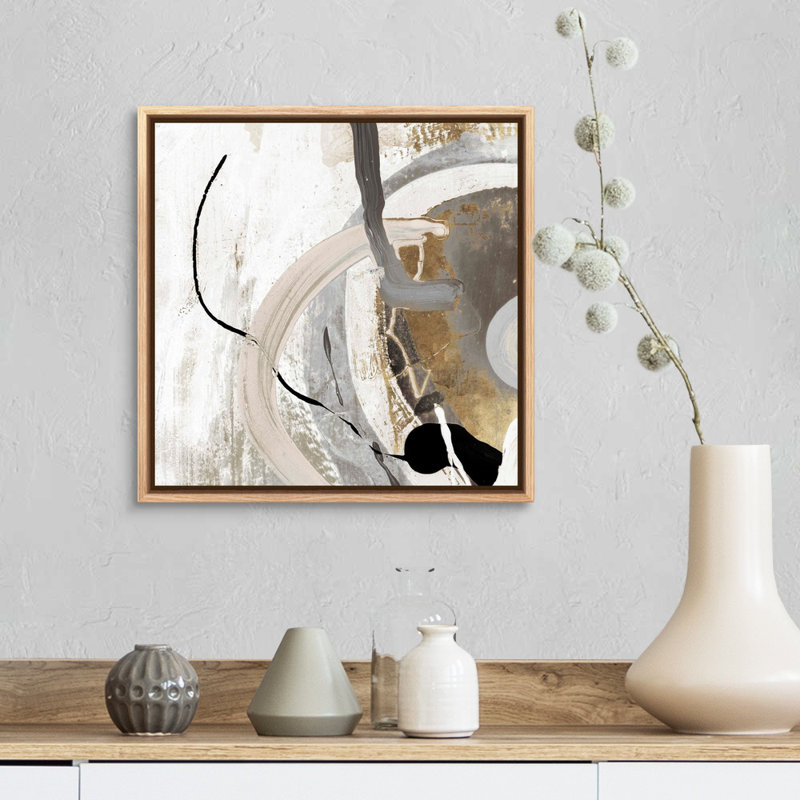 Tangled II, reproduction d'art sur toile, Toile avec cadre flottant, H 17,25 po x l 17,25 po, Naturel