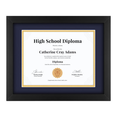 11x14 Classic Wood Diploma Picture Frame