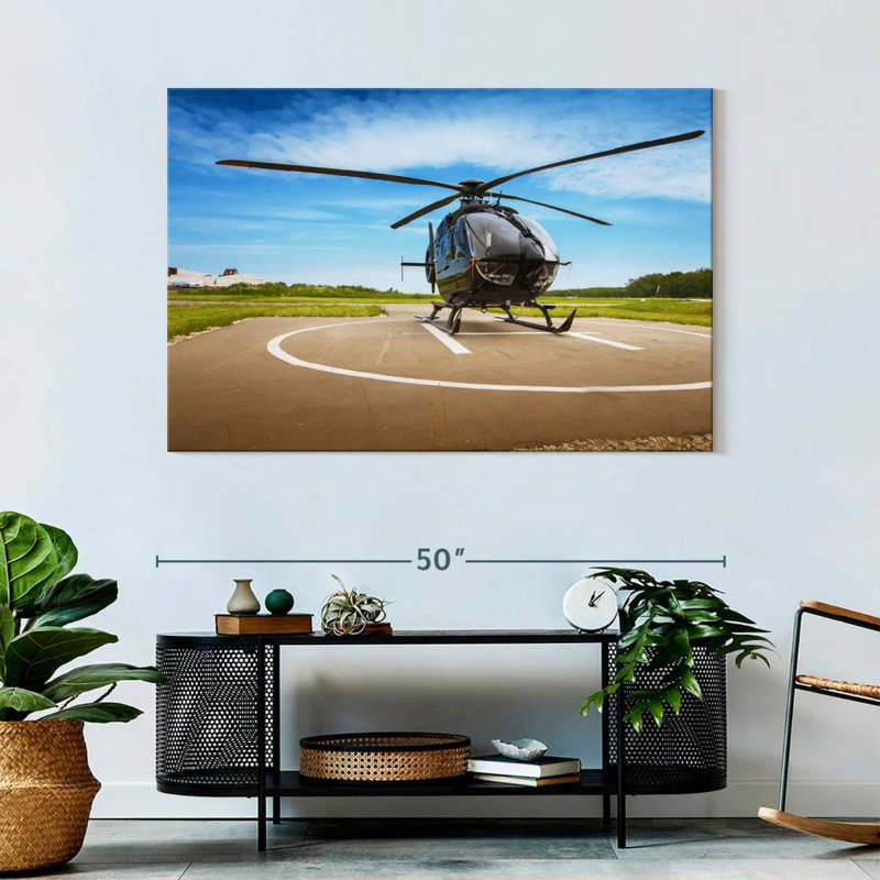 Mehar Helicopter, 32" H x 48" W