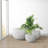 Wurster 3 Piece Lightweight Concrete Outdoor Round Planter, 13", 10.5" and 8" Tall Set-512860802