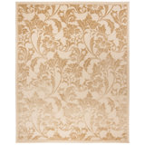 Claussen Floral Hand Knotted Wool Cream Area Rug