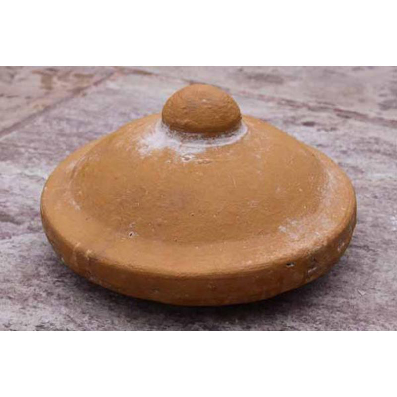 26cm Round Clay Fire Pit Accessory, Yellow