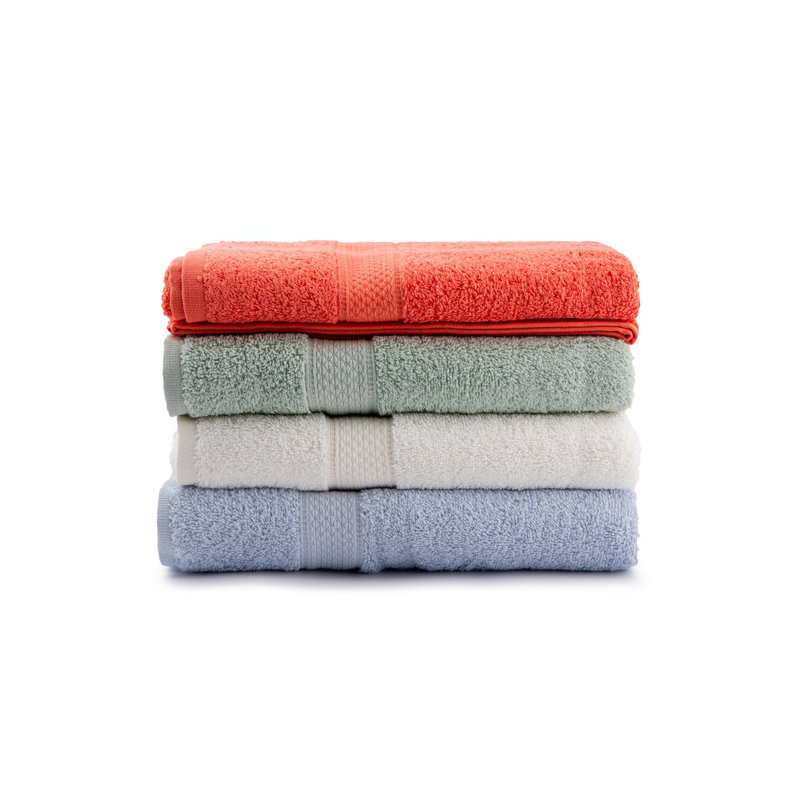 Premium 100% Cotton Hand Towel Set (4 Pieces) - Soft & Absorbent, 23.6 x 43.3 inches | 500 GSM for Luxurious Feel | Machine Washable at 104°F | Comes in Special Gift Box