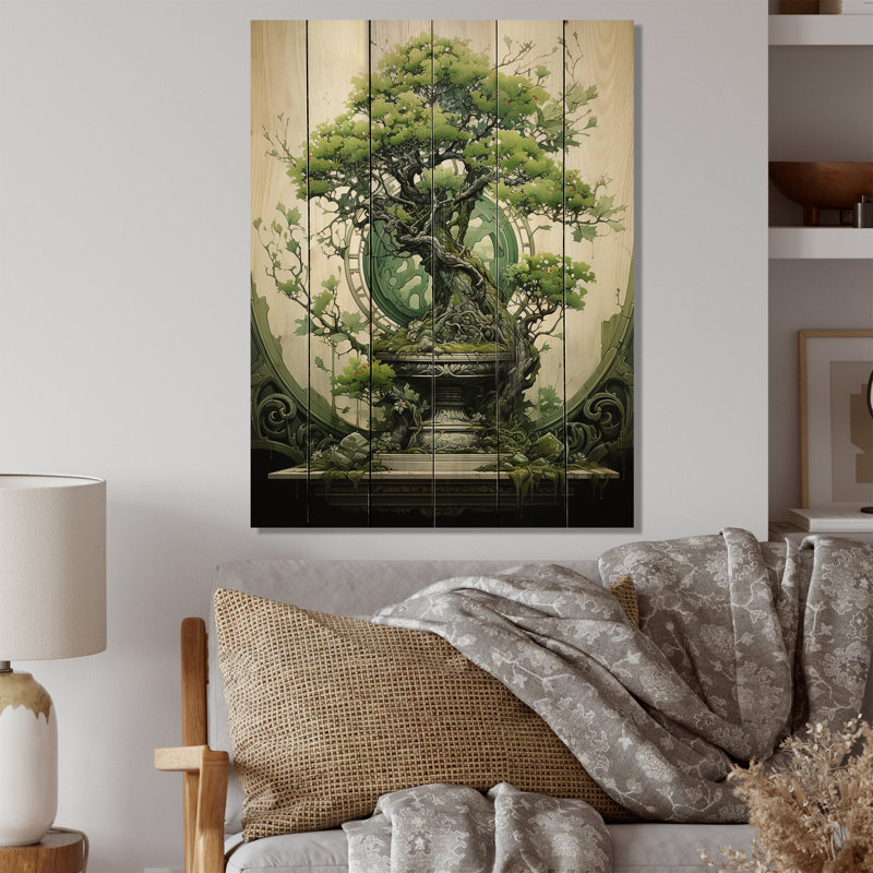 Japon Art Serene Bonsai II, 32" H x 24" W x 0.78" D