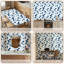 Papier peint adhésif autocollant bleu, blanc et blanc avec motif de contact sans motif amovible et adhésif mural pour armoires de cuisine de chambre à coucher 24 po x 118 po