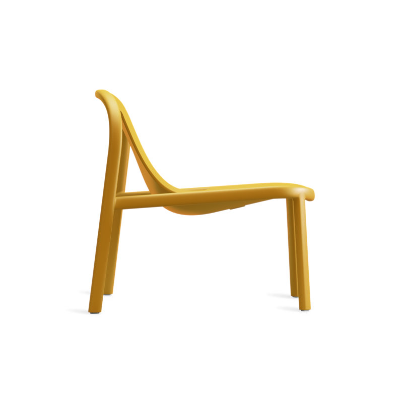 Decade Outdoor Lounge Chair, Mustard