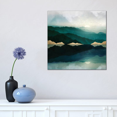 Waters Edge Reflection 1 Piece Wrapped Canvas Painting