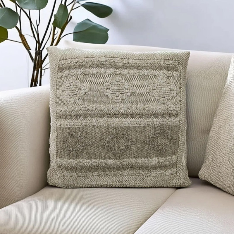 Premium 100% Cotton Cushion Cover, Green, 16.9 x 16.9 Inches | Soft and Durable Fabric, 100 GSM Density | Perfect for Living Room, Bedroom, or Office Decor | Easy to Clean and Maintain, Stylish and Comfortable