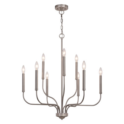 Lustre classique à 9 lumières de style bougie Arlillian