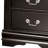 Ryla Nightstand, 2 Drawers, Solid Wood, Nickel Metal Drop Handles-100917538