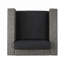 Chaise d'extérieur pivotante en rotin avec coussins-31228831