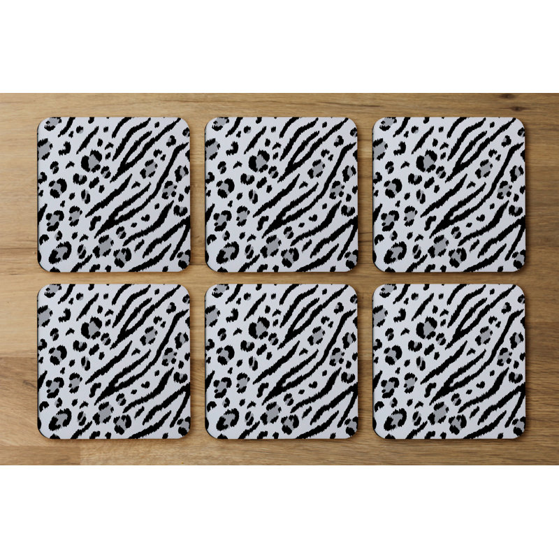 Square 6 Piece Coaster Set