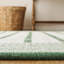 Tapis vert / ivoire en laine et en coton tissé à la main 9625 Martha Stewart-111663390