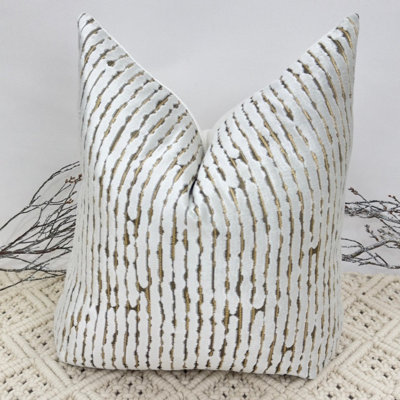 Abstract Silver Square Cushion Cover