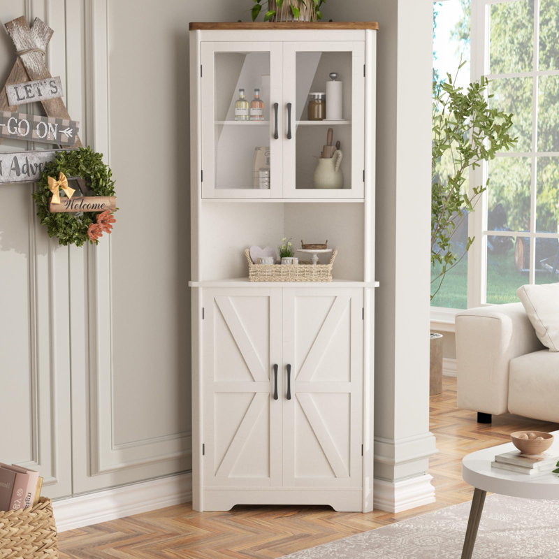 Armoire de rangement 67 po H, Blanchies