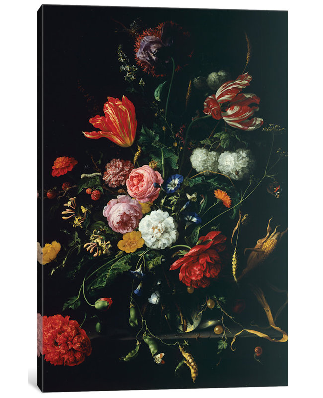 « still life », reproduction d’art sur toile, H 12 po x l 8 po x P 0,75 po