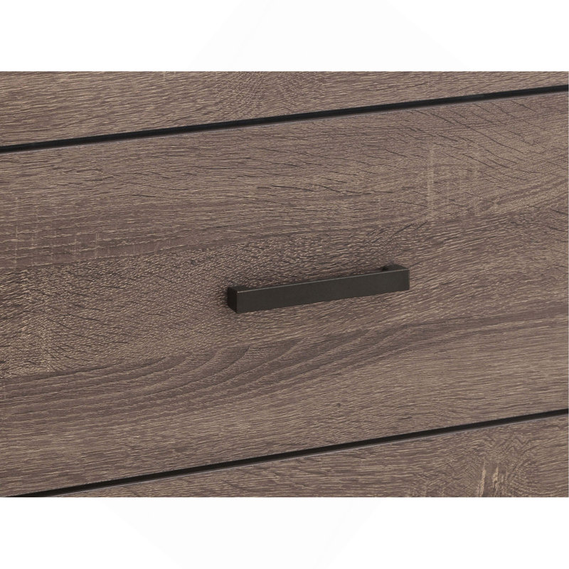 Commode rectangulaire à 4 tiroirs, Chêne