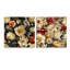 Motif floral de campagne de Meadow - ensemble de 2 peintures murales en acrylique-103926103