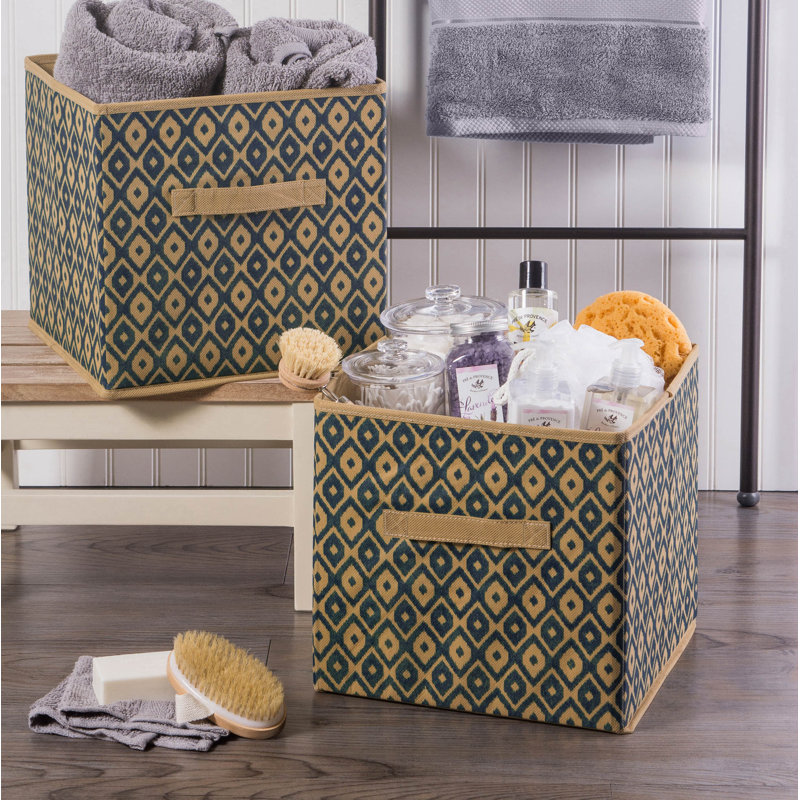 Ensemble de cubes en tissu non tissé, Bleu sarcelle