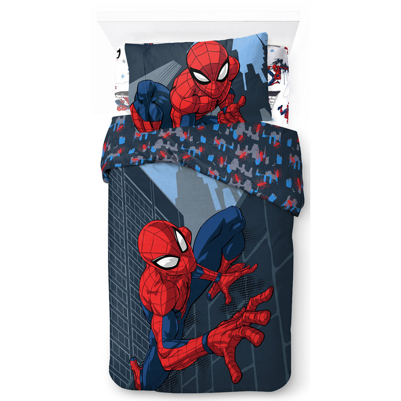 Marvel Spiderman City Streets 100% Cotton Single Bed Set