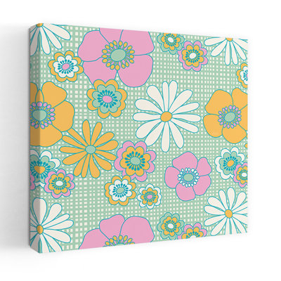 Contemporary Art Retro Flower Spring Art