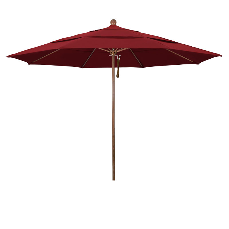 Parasol de marché 11 pi Ambroise, Rouge - oléfine