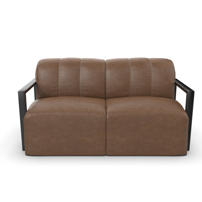Rosalie Outdoor Loveseat With Ultrafabric Cushions And Aluminum Arms