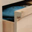 Commode 4 tiroirs, finition brune