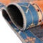 Tapis traditionnel de couleur bleu marine / orange-1201918456