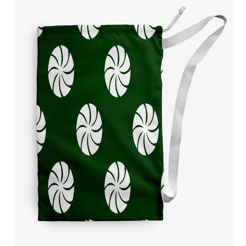Fabric Laundry Bag with Handles, Small (29" H x 18" W), Green