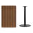 Carrus Rectangular Laminate Dining Table Top with Round Base-1464009583-1464009571