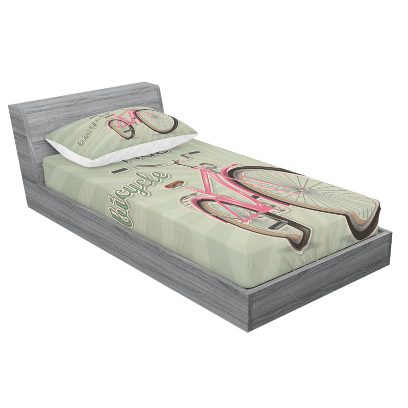 Microfiber Sheet Set, Twin Sheet Set with Fitted Sheet