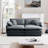 Kaoruko Two-Seater Theater Sofa With 2 Footrest, 2-Seater Sofa With Ottoman For Small Living Spaces-102402235
