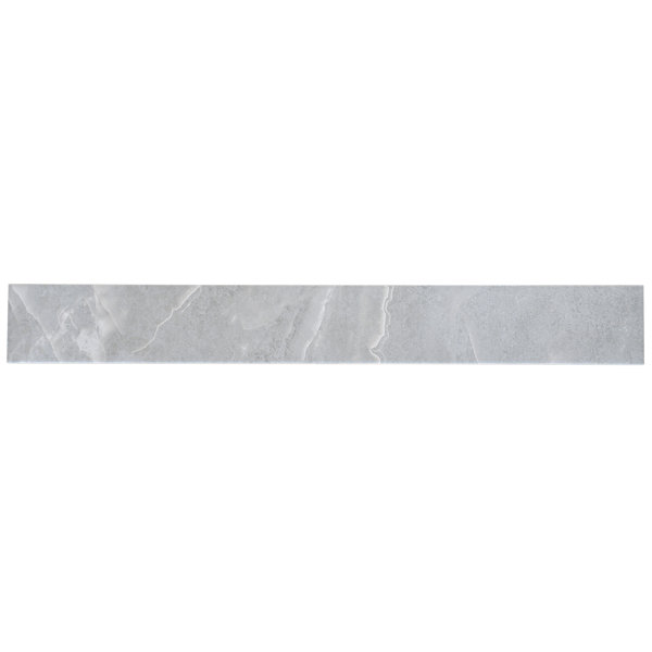 Cordera 3x24 in. Soft Grey Matte Porcelain Plank Wall and Floor Tile (9.68 sq ft/case, 20-Pack)